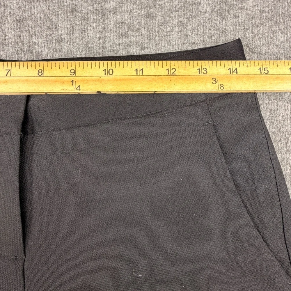 Theory Womens Black Wool Blend Straight Leg Dress‎ Pants Trousers Size 2
